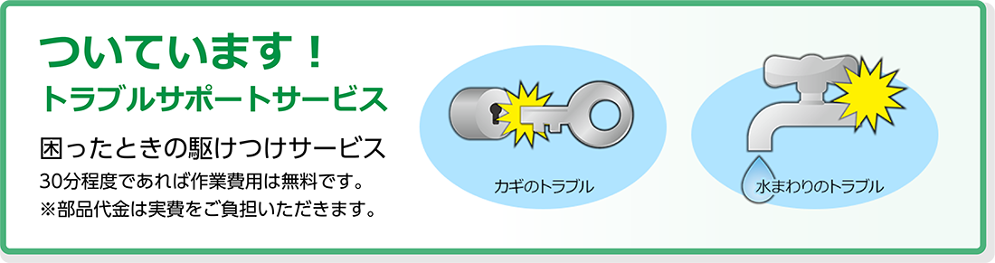 図：ついてます！トラブルサポートサービス